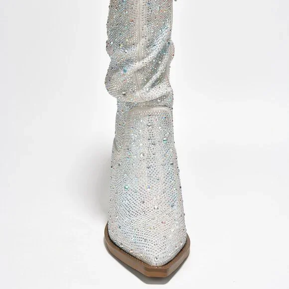 COWGIRL WESTERN BOOTIE WITH STONES - Picture 3 of 6